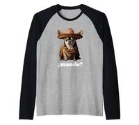 Divertente Chihuahua e Slang Spagnolo - ¿Mande? Maglia con Maniche Raglan