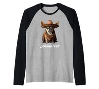 Divertente Chihuahua e Spagnolo - ¿Cómo Va? (Come Sta Andando?) Maglia con Maniche Raglan