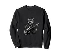 Divertente chitarra che suona Foxy, musica e chitarristi Felpa