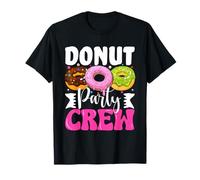 Divertente ciambella Party Crew Family Matching Pigiama Compleanno Squadra Maglietta