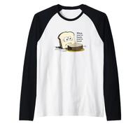 Divertente Cibo Gioco di Parole Pane e Pane tostato papà Scherzo Umorismo Maglia con Maniche Raglan