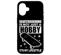 Divertente citazione di skateboarding Custodia per iPhone 16