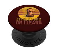 Divertente citazione per gli amanti degli scacchi PopSockets PopGrip Adesivo