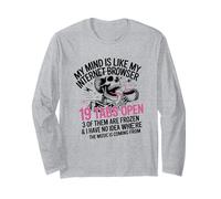 Divertente Citazione sul Multitasking con 19 Schede Aperte Maglia a Manica