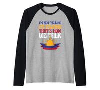 Divertente cittadino filippino Non sto urlando Sono un filippino Maglia con Maniche Raglan