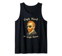 Divertente Classico Cool Looking Van Gogh Go Hard or Go Home Canotta