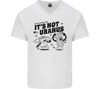 Divertente Climate Change Its Not Uranus Uomo Scollo A V Cotone T-Shirt