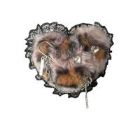 Divertente clip per capelli a forma di cuore con strass belle forcine per capelli da donna gioielli clip per capelli leopardi modello a forma di cuore