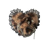Divertente clip per capelli a forma di cuore strass belle forcine per capelli per donne gioielli clip per capelli leopardi modello a forma di cuore forcina giapponese