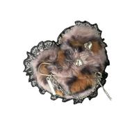 Divertente clip per capelli a forma di cuore strass belle forcine per capelli per donne gioielli clip per capelli leopardi modello a forma di cuore forcina giapponese