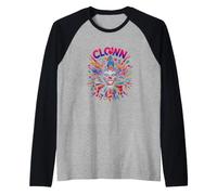 Divertente Clown dicendo con Il Caos di Carnevale Selvaggio Maglia con Maniche Raglan