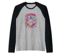 Divertente Clown dicendo con Il Caos di Carnevale Selvaggio Maglia con Maniche Raglan