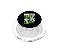 Divertente Coach di codifica solo modo più fresco Tech Umorismo PopSockets PopGrip per MagSafe