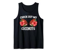 Divertente cocco reggiseno fiore tette controllare le mie noci di cocco donne Canotta