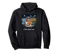 Divertente Cockapoo Cane Baseball Mamma Vivo Qui Adesso Felpa con Cappuccio