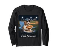 Divertente Cockapoo Cane Baseball Mamma Vivo Qui Adesso Maglia a Manica