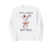 Divertente Cocktail di Natale Preferito di Babbo Natale Caldo Pasticcio Felpa