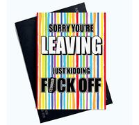Divertente collega lasciando carte Nuovo Lavoro Mi dispiace Sei lasciando F* ckoff Bye PC1042