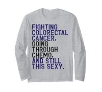 Divertente Colorettale Cancro Combattente Chemo Paziente Inspirational Maglia a Manica