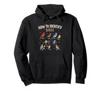 Divertente Come identificare Gli Uccelli Birding Humor Bird Watcher Felpa con Cappuccio