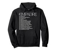 Divertente compadre Definizione Messicano Umorismo Amicizia Design Felpa con Cappuccio