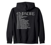 Divertente compadre Definizione Messicano Umorismo Amicizia Design Felpa con Cappuccio