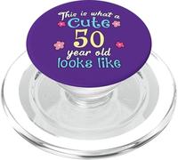 Divertente compleanno This Is What A Cute 50 Cinquantenne Look PopSockets PopGrip per MagSafe