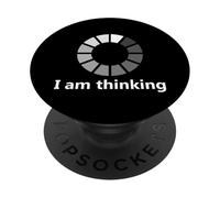 Divertente Computer Nerd sto pensando divertente programmatore PopSockets PopGrip Adesivo
