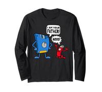 Divertente Computer USB Floppy Disk Tuo Padre Geek Tech Nerd Maglia a Manica