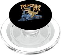 Divertente conduttore T-Rex a cavallo di un treno PopSockets PopGrip per MagSafe