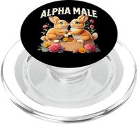 Divertente Coniglio Alfa Meme Alpha Rabbit Maschio Male PopSockets PopGrip per MagSafe