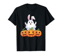 Divertente Coniglio Fantasma Zucca Boo Halloween Bambini Uomo Donna Maglietta