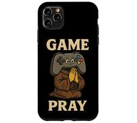 Divertente Console Gamer Preghiera Monaco Retrò Giochi di parole Cristiani Custodia per iPhone 11 Pro Max