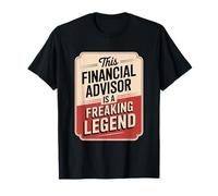 Divertente consulente finanziario Leggenda retrò Vintage Detto Maglietta