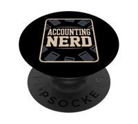 Divertente Contabilità Nerd Umorismo Dire Finanza Scherzo Donne Uomini PopSockets PopGrip Adesivo