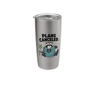 Divertente coperta da caffè cancellata con tasso, regalo accogliente Bicchiere termico in acciaio inox doppia parete