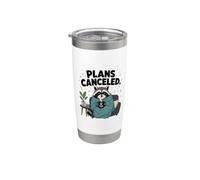 Divertente coperta da caffè cancellata con tasso, regalo accogliente Bicchiere termico in acciaio inox doppia parete