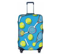 Divertente copertura per bagagli da viaggio elastica per racchette da tennis e palline da tennis, custodia per bagagli Tao18-32 pollici con cerniera, antigraffio, antipolvere, fissaggio rapido e