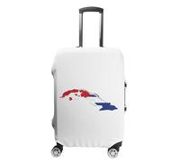 Divertente Coprivaligia Con Stampa Della Bandiera Di Cuba Lavabile E Riutilizzabile Adatto Per Valigie Da 18 A 32 Pollici Elastico Protezione Decorativa Per Trolley M