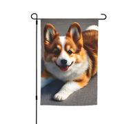 Divertente Corgi Butt Brown Stampa Qualsiasi Occasione Giardino Tutte Le Stagioni Bandiera Esterna Decorazione Cortile Per Patio Bandiere