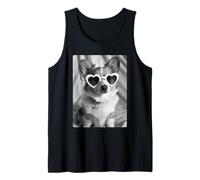 Divertente Corgi con Occhiali da Sole Cute Dog Meme Summer Vibes Canotta