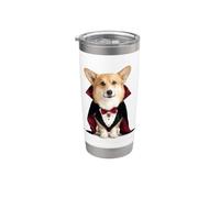 Divertente Corgi Dracula Bicchiere termico in acciaio inox doppia parete
