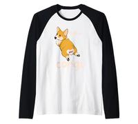 Divertente Corgi Lovers T-Shirt Nient Altro Che Corgi Graphics Maglia con Maniche Raglan