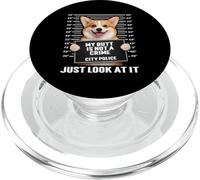 Divertente Corgi Mugshot Il mio culo non è un crimine Basta guardarlo PopSockets PopGrip per MagSafe