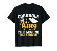 Divertente Cornhole Regalo Cornhole King the Legend Has Arrived Maglietta