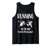 Divertente corridore corsa con motivazione maratona accessori Canotta
