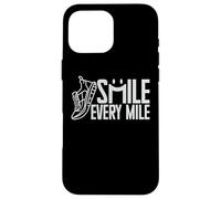 divertente corridore running smile every mile cool grafica & dicendo Custodia per iPhone 16 Pro Max