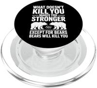 Divertente cosa non ti uccide tranne gli orsi scherzo PopSockets PopGrip per MagSafe