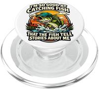 Divertente così buono catturare pesci, il pesce racconta storie su di me PopSockets PopGrip per MagSafe