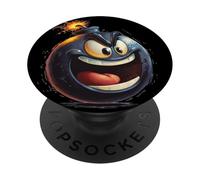 Divertente costume bomba per gli amanti del fumetto e del fuoco PopSockets PopGrip Adesivo